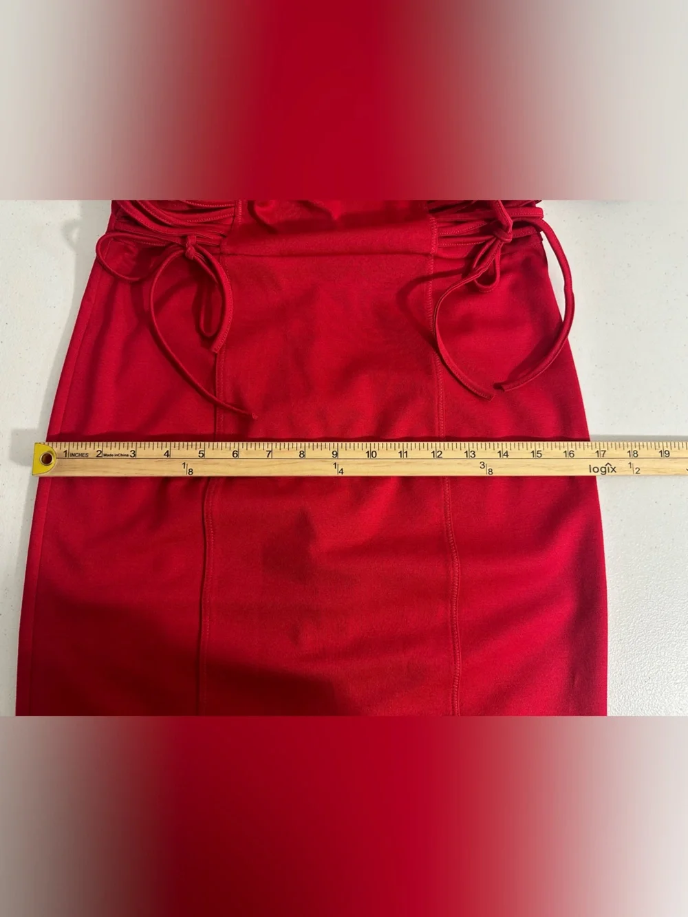 NWT New York and Company Size Small S Red Sheath Sleeveless Dress Knee Length - Picture 10 of 11